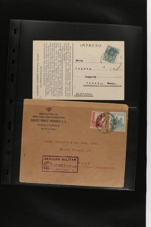 ° ✉ ESPAÑA. PERFORADOS (PERFINS). Colección de 1880 a 1980. 