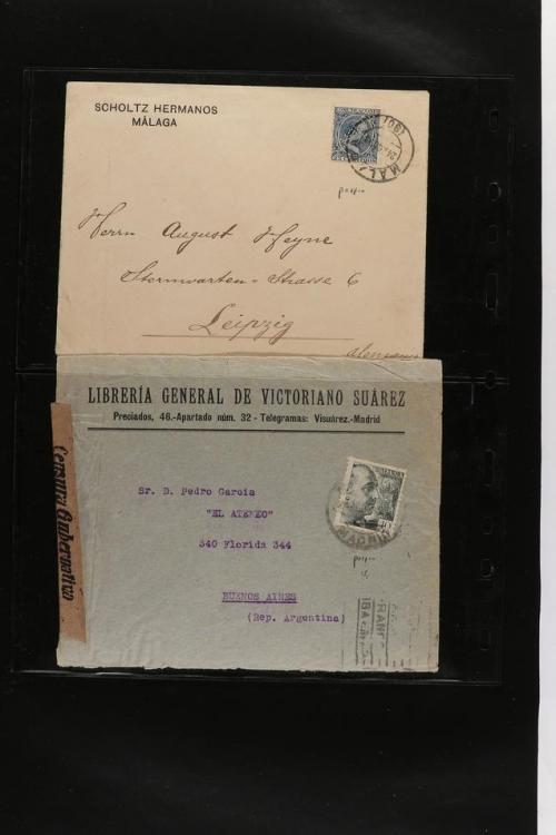 ° ✉ ESPAÑA. PERFORADOS (PERFINS). Colección de 1880 a 1980. 