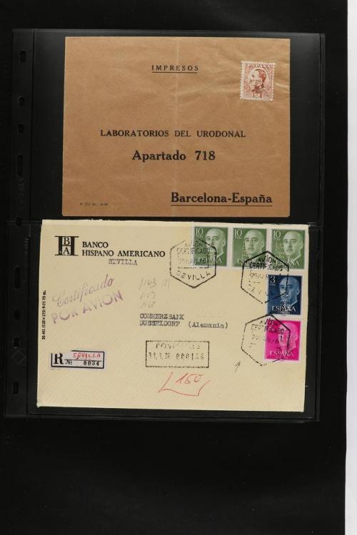 ° ✉ ESPAÑA. PERFORADOS (PERFINS). Colección de 1880 a 1980. 