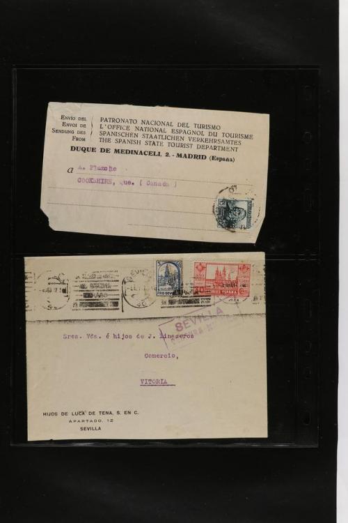 ° ✉ ESPAÑA. PERFORADOS (PERFINS). Colección de 1880 a 1980. 