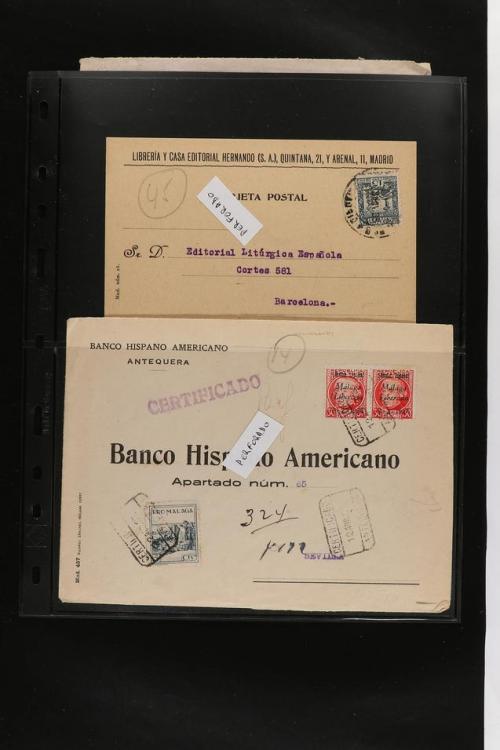 ° ✉ ESPAÑA. PERFORADOS (PERFINS). Colección de 1880 a 1980. 