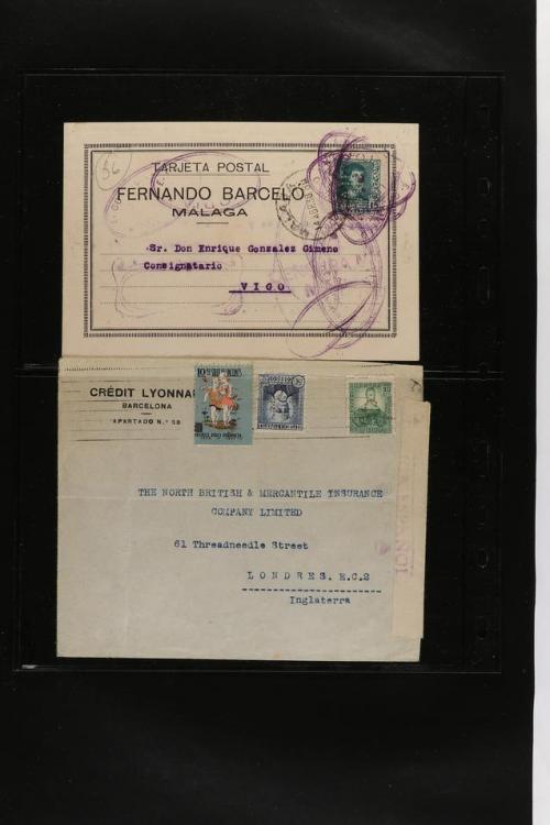 ° ✉ ESPAÑA. PERFORADOS (PERFINS). Colección de 1880 a 1980. 