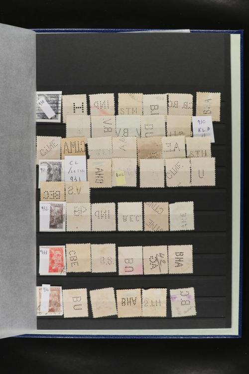 ° ✉ ESPAÑA. PERFORADOS (PERFINS). Colección de 1880 a 1980. 