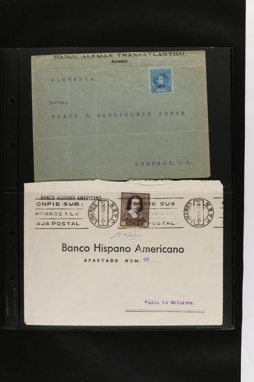 ° ✉ ESPAÑA. PERFORADOS (PERFINS). Colección de 1880 a 1980. 