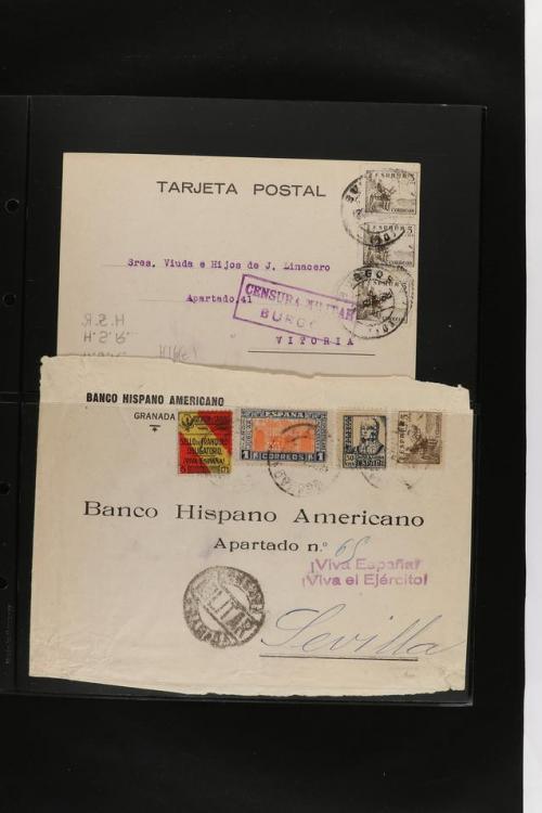 ° ✉ ESPAÑA. PERFORADOS (PERFINS). Colección de 1880 a 1980. 