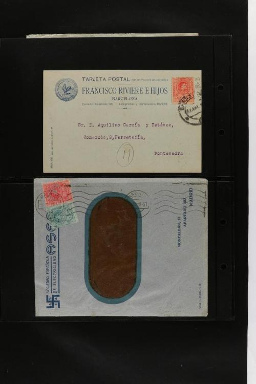 ° ✉ ESPAÑA. PERFORADOS (PERFINS). Colección de 1880 a 1980. 