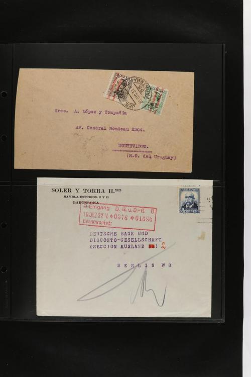 ° ✉ ESPAÑA. PERFORADOS (PERFINS). Colección de 1880 a 1980. 