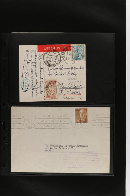 ° ✉ ESPAÑA. PERFORADOS (PERFINS). Colección de 1880 a 1980. 