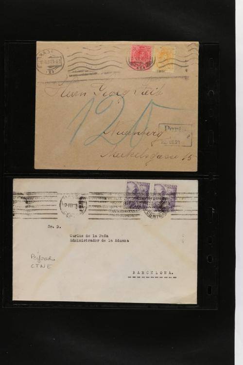 ° ✉ ESPAÑA. PERFORADOS (PERFINS). Colección de 1880 a 1980. 