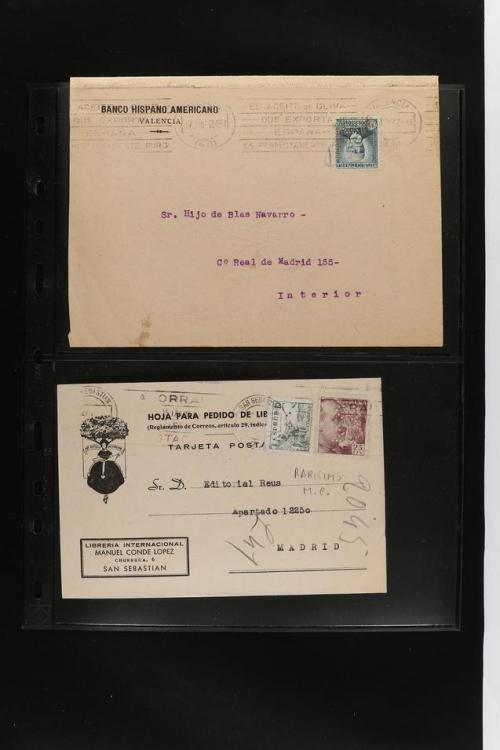 ° ✉ ESPAÑA. PERFORADOS (PERFINS). Colección de 1880 a 1980. 