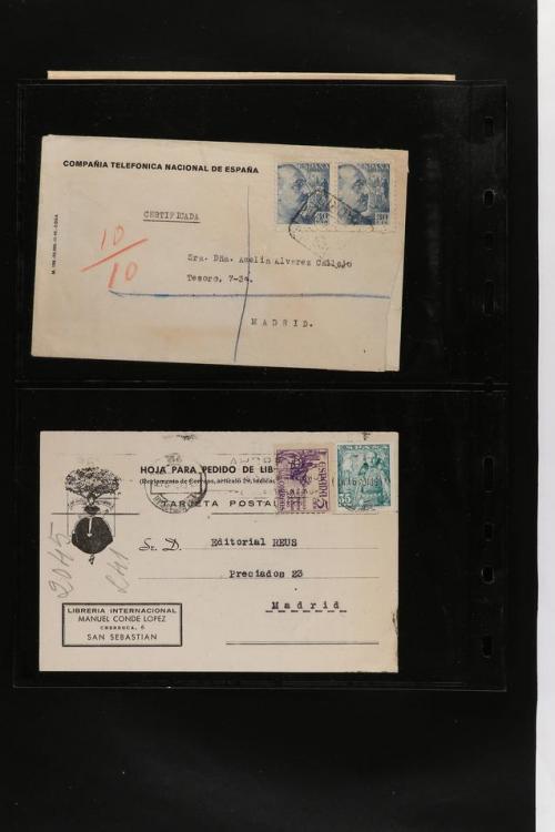 ° ✉ ESPAÑA. PERFORADOS (PERFINS). Colección de 1880 a 1980. 