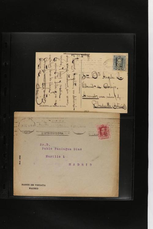 ° ✉ ESPAÑA. PERFORADOS (PERFINS). Colección de 1880 a 1980. 