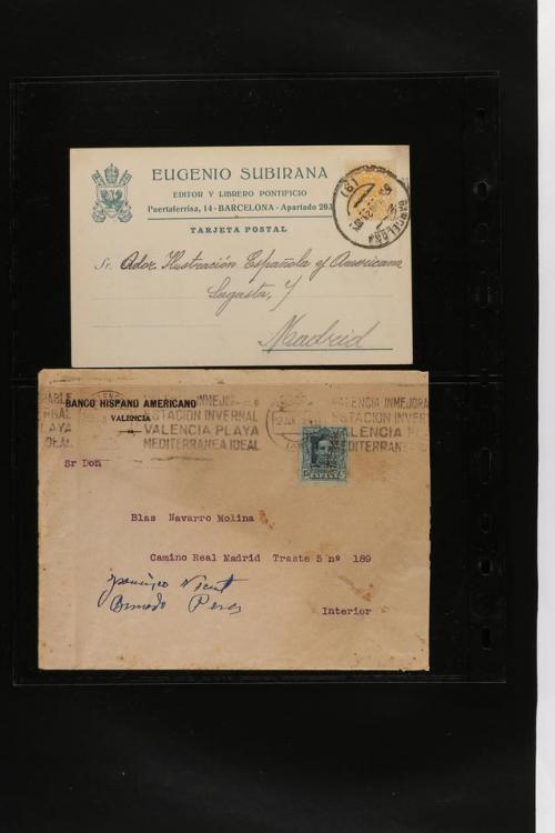 ° ✉ ESPAÑA. PERFORADOS (PERFINS). Colección de 1880 a 1980. 