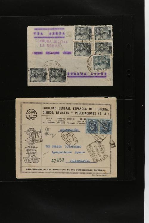 ° ✉ ESPAÑA. PERFORADOS (PERFINS). Colección de 1880 a 1980. 