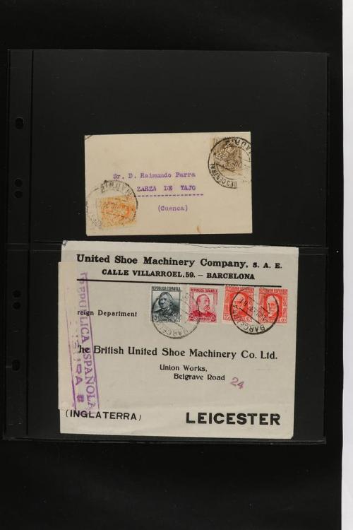 ° ✉ ESPAÑA. PERFORADOS (PERFINS). Colección de 1880 a 1980. 