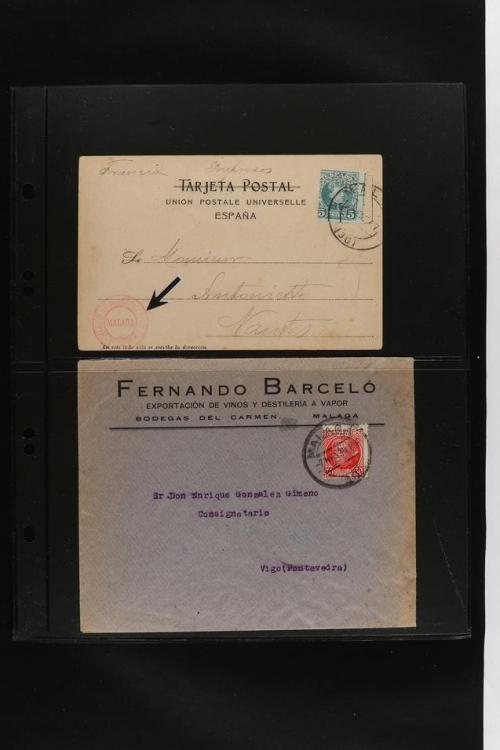 ° ✉ ESPAÑA. PERFORADOS (PERFINS). Colección de 1880 a 1980. 