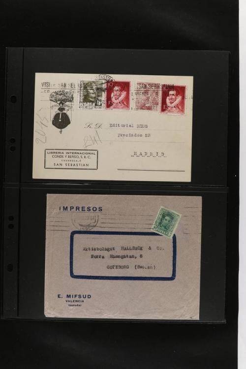 ° ✉ ESPAÑA. PERFORADOS (PERFINS). Colección de 1880 a 1980. 