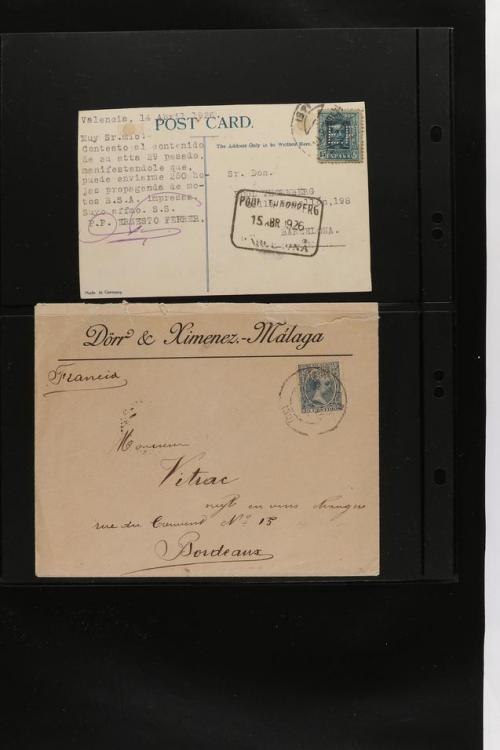 ° ✉ ESPAÑA. PERFORADOS (PERFINS). Colección de 1880 a 1980. 