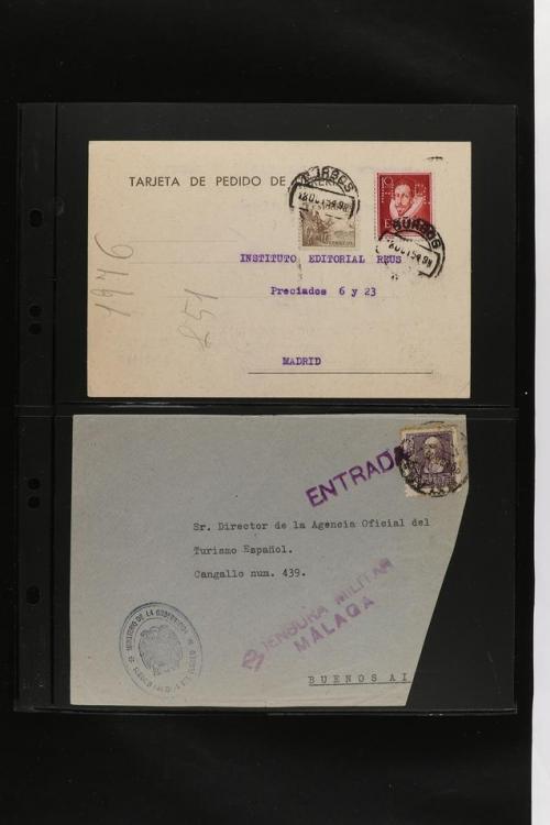 ° ✉ ESPAÑA. PERFORADOS (PERFINS). Colección de 1880 a 1980. 