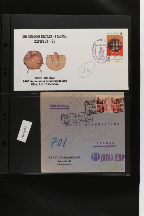 ° ✉ ESPAÑA. PERFORADOS (PERFINS). Colección de 1880 a 1980. 