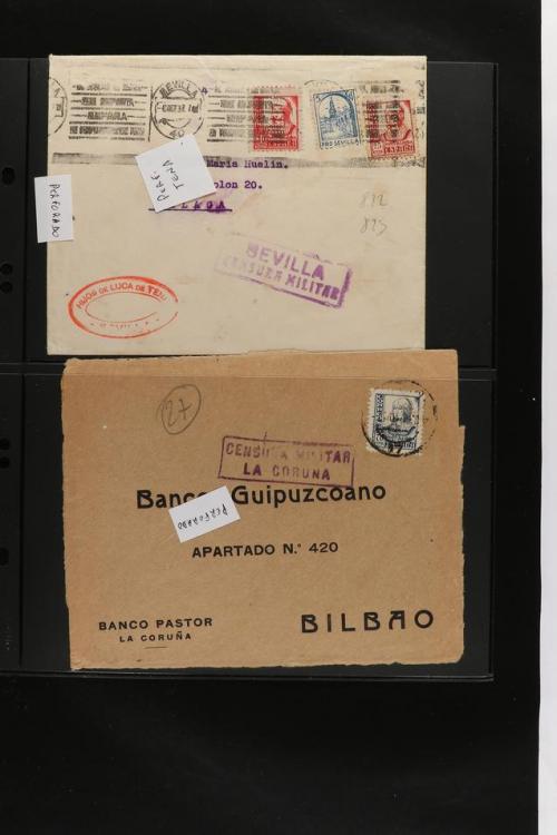 ° ✉ ESPAÑA. PERFORADOS (PERFINS). Colección de 1880 a 1980. 