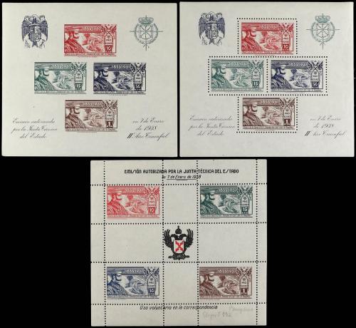 LOTES y COLECCIONES. VIÑETAS. GUERRA CIVIL. Conjunto de 37 H