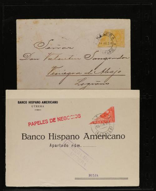 ✉ LOTES y COLECCIONES. SELLOS BISECTADOS. Conjunto de 34 car