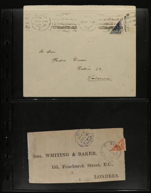 ✉ LOTES y COLECCIONES. SELLOS BISECTADOS. Conjunto de 34 car