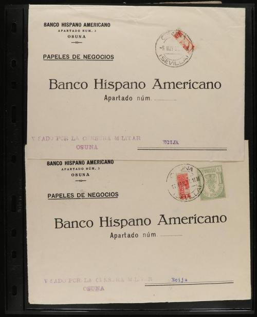 ✉ LOTES y COLECCIONES. SELLOS BISECTADOS. Conjunto de 34 car