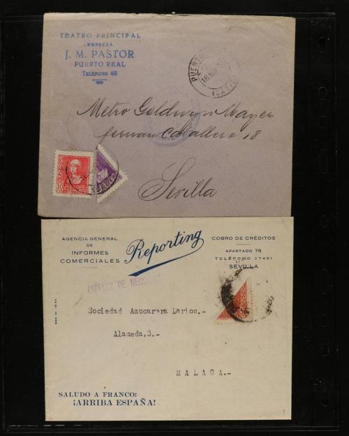 ✉ LOTES y COLECCIONES. SELLOS BISECTADOS. Conjunto de 34 car