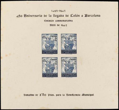 * ESPAÑA: AYUNTAMIENTO DE BARCELONA. Ed. 51/52. CONJUNTO de 