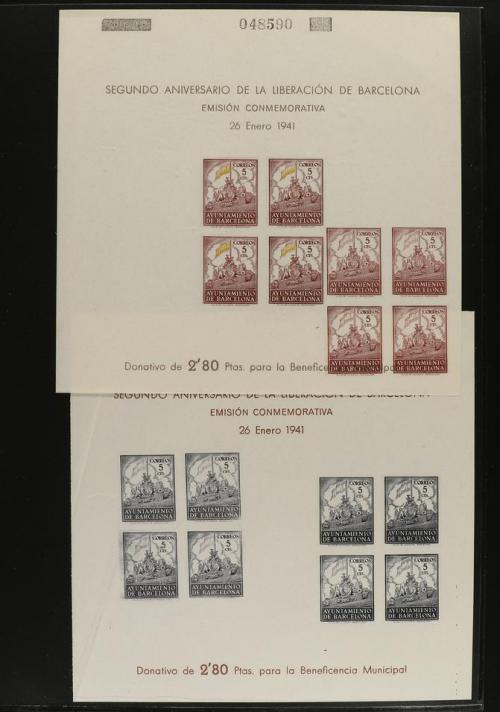 * ESPAÑA: AYUNTAMIENTO DE BARCELONA. Ed. 29/30. CONJUNTO de 