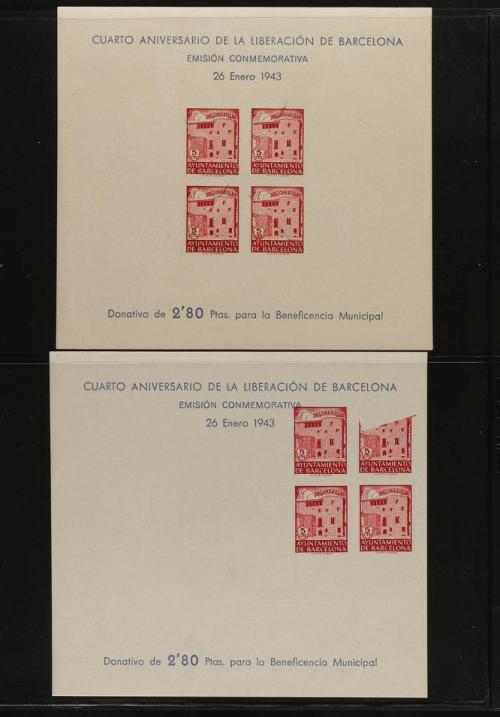 * ESPAÑA: AYUNTAMIENTO DE BARCELONA. Ed. 47/48. CONJUNTO de 