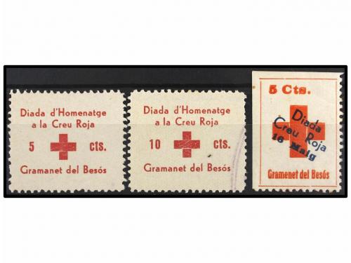 ESPAÑA GUERRA CIVIL. GRAMANET DEL BESÓS. CREU ROJA. Conjunto