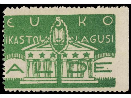 ESPAÑA GUERRA CIVIL. EUZKADI. IKASTOLA NAGUSI ALDE. Tres viñ