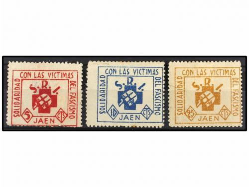 ESPAÑA GUERRA CIVIL. JAÉN. SOLIDARIDAD CON LAS VICTIMAS DEL 