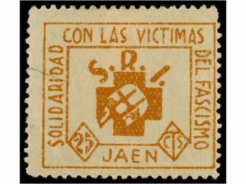 ESPAÑA GUERRA CIVIL. JAÉN. SOLIDARIDAD CON LAS VICTIMAS DEL 