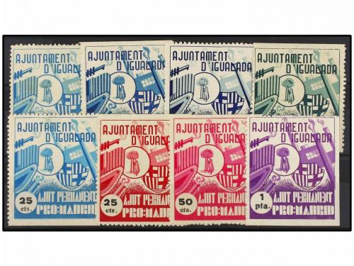 ESPAÑA GUERRA CIVIL. IGUALADA. AJUT PRO MADRID. SERIES COMPL