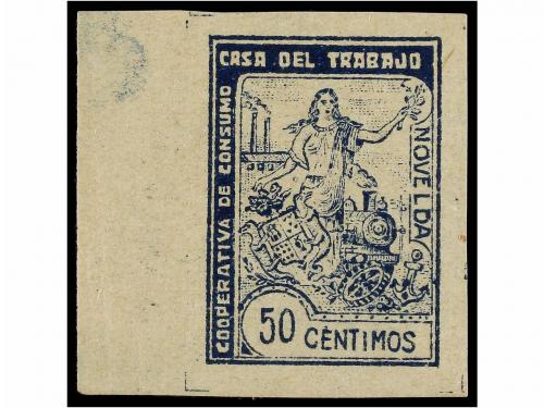 ESPAÑA GUERRA CIVIL. NOVELDA. COOPERATIVA DE CONSUMO. 10 cts