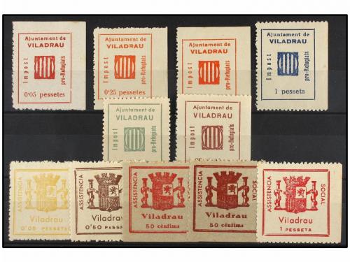 ESPAÑA GUERRA CIVIL. VILADRAU. PRO REFUGIATS. Conjunto compl