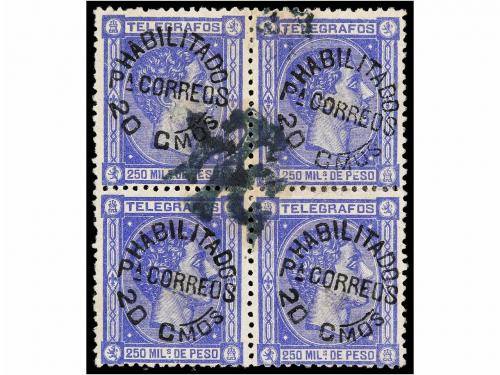 ° FILIPINAS. Ed. 66AF. 20 cts. s. 200 mils. azul. Sello de T