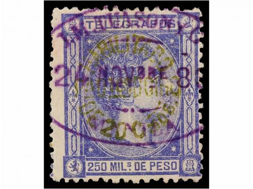 ° FILIPINAS. Ed. 66AF. 20 cts. s. 200 mils. azul. Sello de T