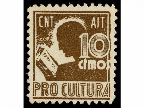 ESPAÑA GUERRA CIVIL. PRO CULTURA. CNT, AIT y FAI. 10 cts. ne