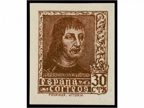 ESPAÑA. ENSAYOS DE COLOR. 30 cts. PLATA y 30 cts. ORO. 