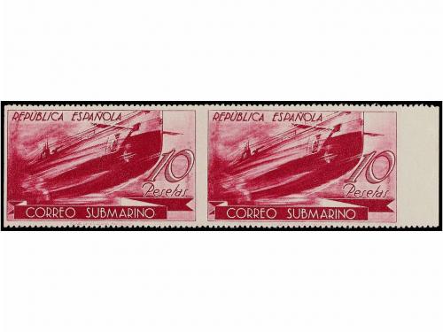 * ESPAÑA. Ed. 775, 779sv. 4 pts. y 10 pts. Parejas horizonta