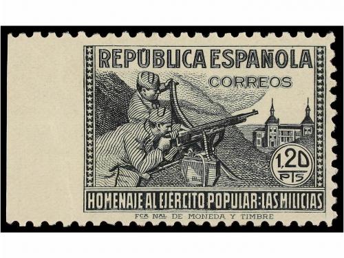 ** ESPAÑA. Ed. 796/97smi. 60 cts. y 1,20 pts. SIN DENTAR MAR