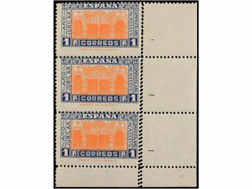 * ESPAÑA. Ed. 833/35dd. 15 cts., 30 cts. y 1 pta. Dos pareja