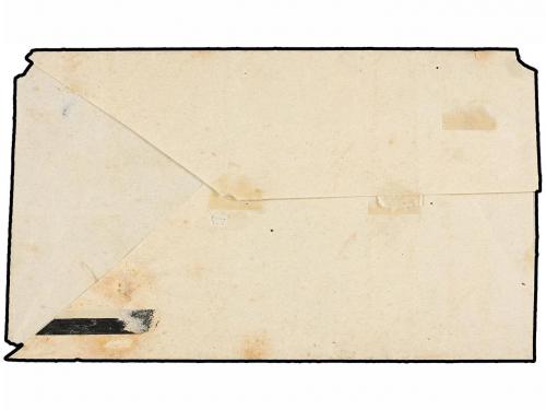 ¿ ESPAÑA. Ed. 133 + 133f. 1873. FRONTAL circulado a SALAS (O