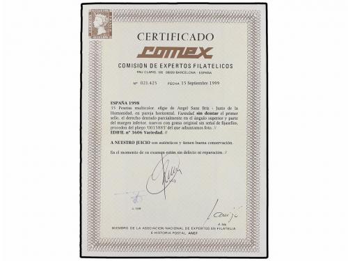 ** ESPAÑA. Ed. 3606. DERECHOS HUMANOS. 35 pts. multicolor. 