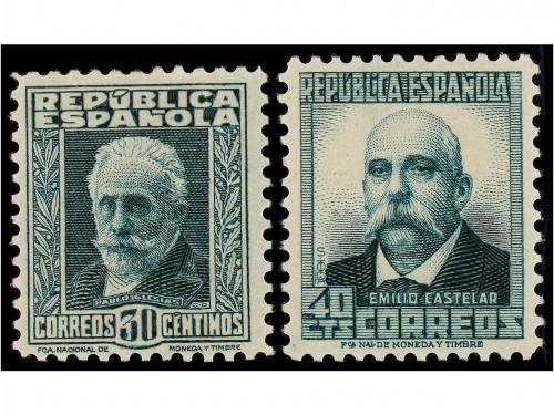 * ESPAÑA. Ed. 662cca/672cc. COLORES CAMBIADOS. Juego de nuev